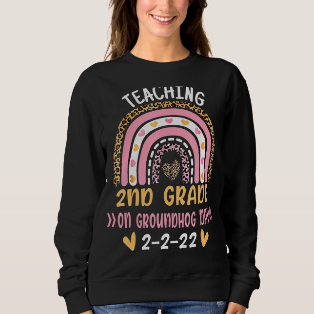 Sweatshirt Enseignement 2e année sur la terre ferme Jour 2220 (Devant)