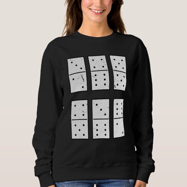 Sweatshirt Ensemble de dominos Jeu de dominos Tuile de jeu Do (Devant)