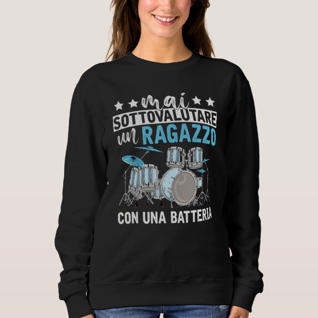 Sweatshirt Ensemble de tambour pour instruments de musique po (Devant)