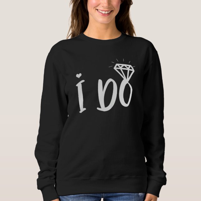 Sweatshirt Ensemble Mariage et Enterrement de Vie de Jeune Fi (Devant)