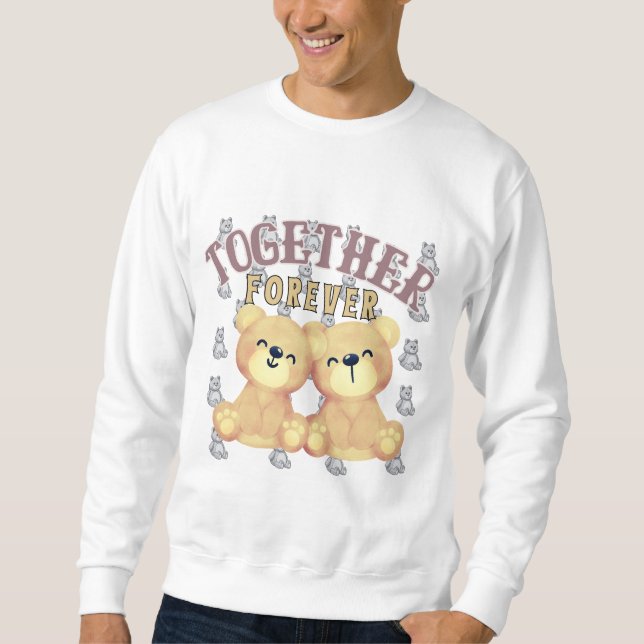 Sweatshirt Ensemble pour toujours - Nounours (Devant)
