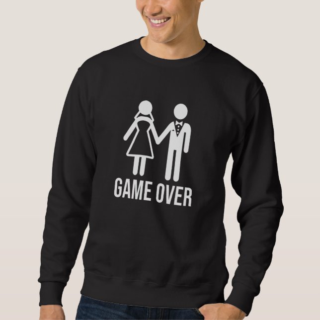Sweatshirt Enterrement de vie de garçon Mariage de cerf fun B (Devant)