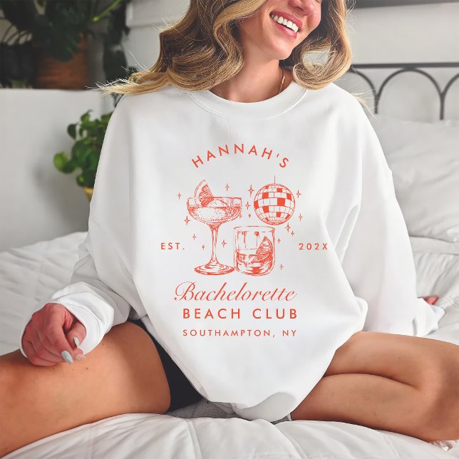 Sweatshirt Enterrement de vie de jeune fille rayures orange e (Créateur téléchargé)