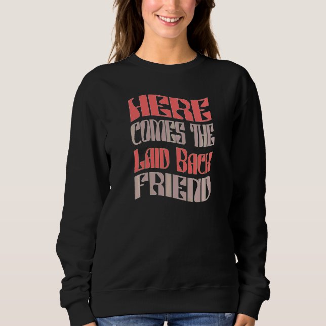 Sweatshirt Enterrement de vie de jeune fille rétro décontract (Devant)