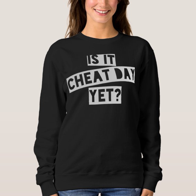 Sweatshirt Entraînement Gym Citation Formation I Is It Cheat  (Devant)