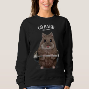 Sweatshirt Entraînement musculaire Hamster nain Remise en for