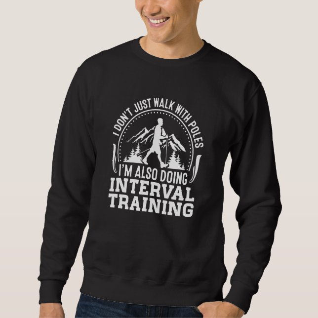 Sweatshirt Entraînement par intervalles Marche nordique Rando (Devant)