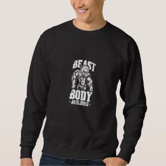 Sweatshirt Entraînement Physique Animal Corps Musculation Bêt