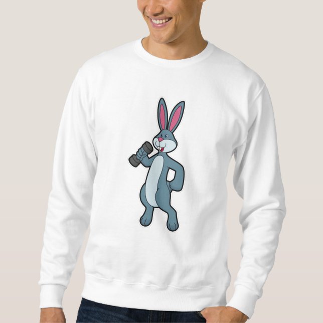Sweatshirt Entraînement Rabbit at Strength avec Dumbbell (Devant)