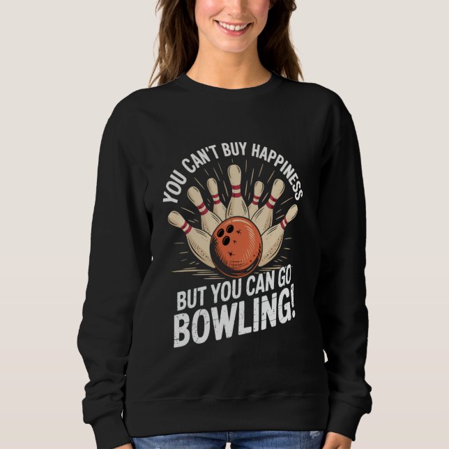 Sweatshirt Entraîneur de bowling de quilles de l'équipe de bo (Devant)