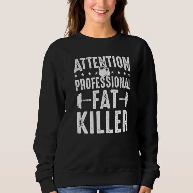 Sweatshirt Entraîneur de gym Professional Fat Killer Personal (Devant)