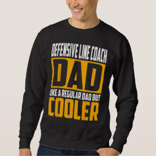 Sweatshirt Entraîneur de ligne défensive masculine Papa Com