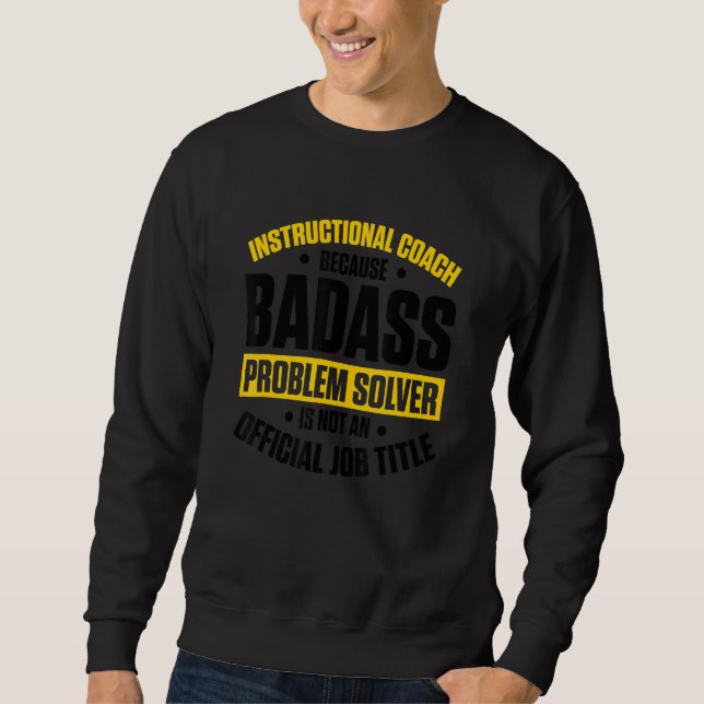 Sweatshirt Entraîneur d'enseignement de l'adjoint pédagogique (Devant)