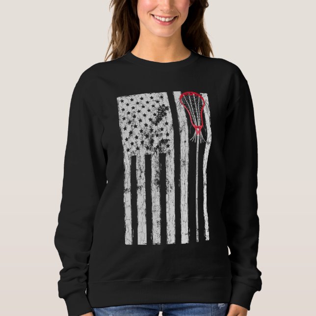 Sweatshirt Entraîneur Lacrosse Graphique États-Unis (Devant)