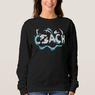 Sweatshirt Entraîneur Springboard Plate-forme de plongeur Pla