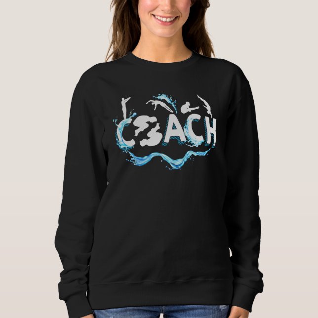 Sweatshirt Entraîneur Springboard Plate-forme de plongeur Pla (Devant)