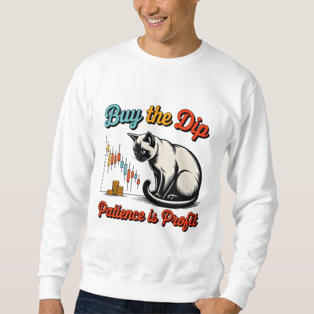 Sweatshirt Entrepreneur Acheter La Baisse Chat - Cadeau Pour  (Devant)