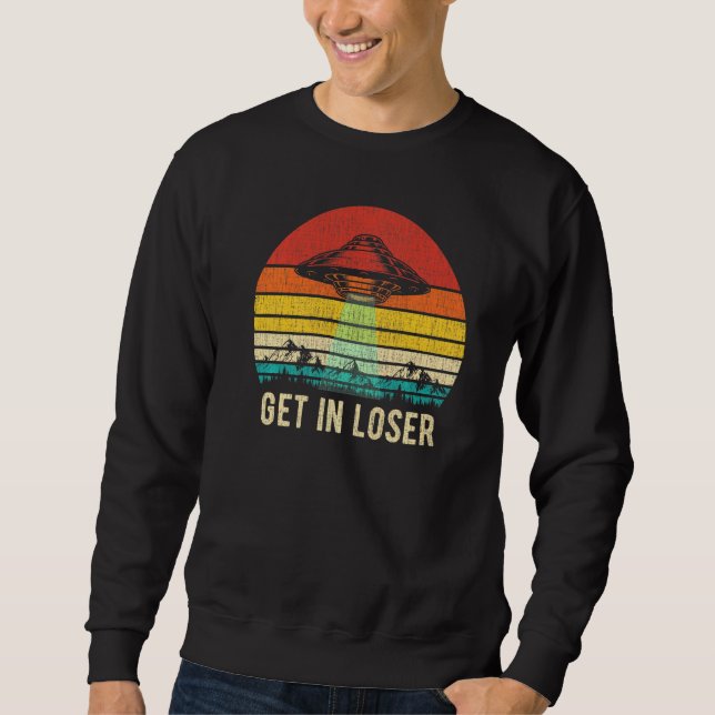 Sweatshirt Entrer Dans Un Alien Perdu Enlèvement D'Aliens Hom (Devant)