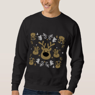 Sweatshirt Enveloppement de Noël Elf