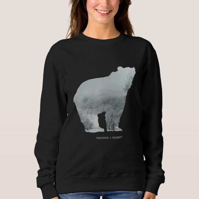 Sweatshirt Environmental protection and nature conservation b (Devant)
