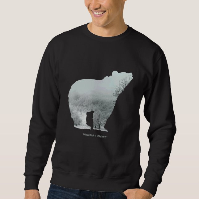 Sweatshirt Environmental protection and nature conservation b (Devant)