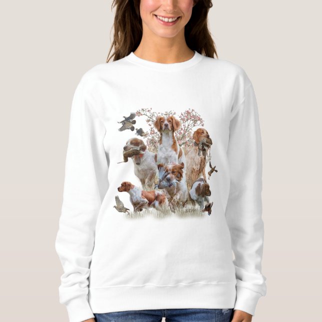 Sweatshirt Épagneul breton  (Devant)