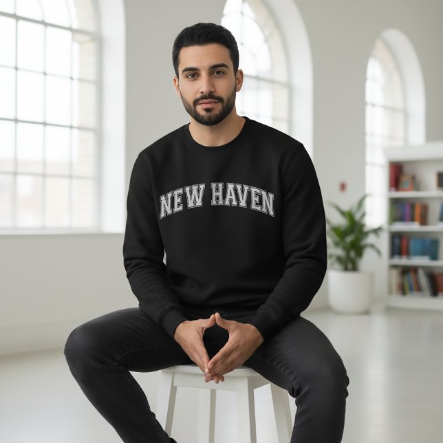 Sweatshirt Épais College de style Université NEW HAVEN (Créateur téléchargé)