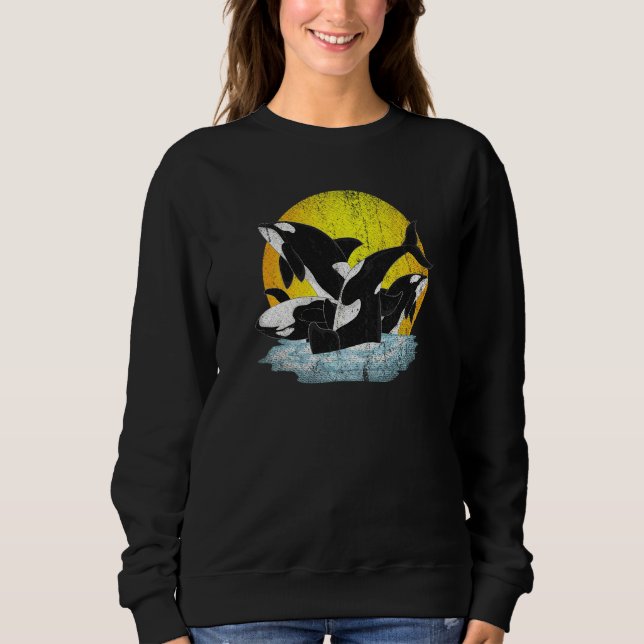 Sweatshirt Épaulard  Animal Marin Orque (Devant)