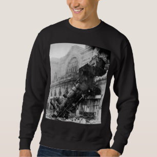 Sweatshirt Épave ferroviaire à Montparnasse, catastrophe fe