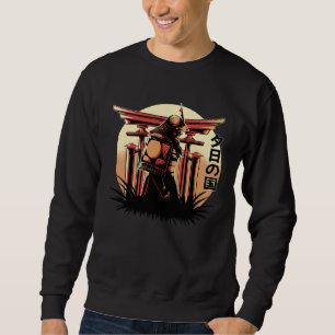 Sweatshirt Épeurant asiatique japonais creepy samouraï combat