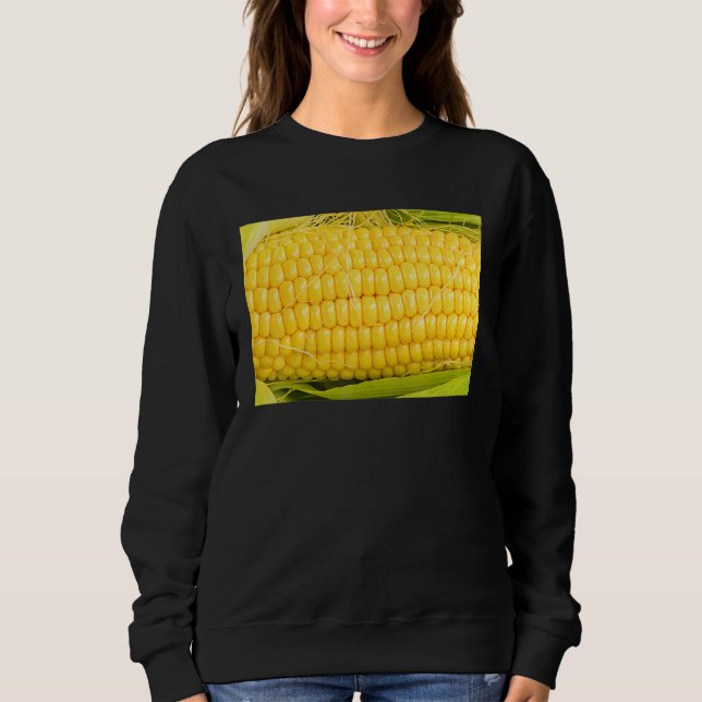 Sweatshirt Épi De Maïs Avec Soie Et Feuilles Sur L'Épi (Devant)
