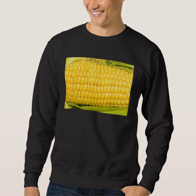 Sweatshirt Épi De Maïs Avec Soie Et Feuilles Sur L'Épi (Devant)