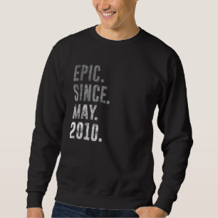Sweatshirt Epic depuis mai 2010 12ème anniversaire Vintage 20