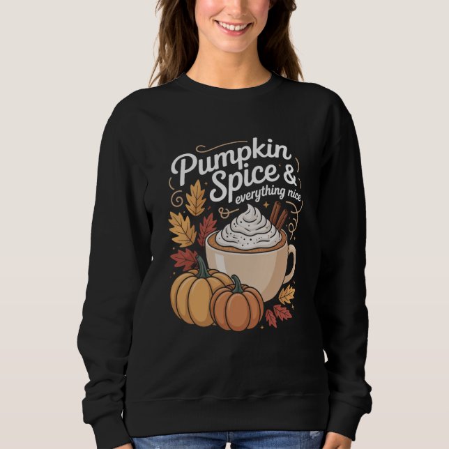 Sweatshirt Épice de citrouille automne (Devant)