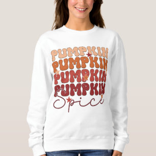Sweatshirt Épice de citrouille Rétro Automne