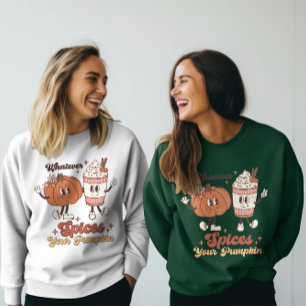 Sweatshirt Épinglez Votre Citrouille, Chemise Vibes Automne, 