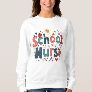 Sweatshirt Épouse de l'école Whimsical - Amusant style coloré