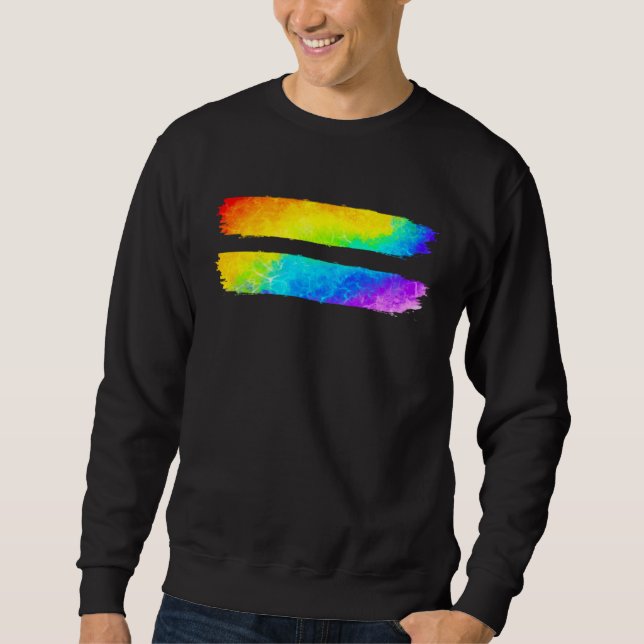 Sweatshirt Equality LGBT Pride Awareness Month Gay Lesbian LG (Devant)