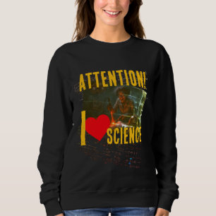 Sweatshirt Équation hyperbolique : 'J'aime la science (jusqu'