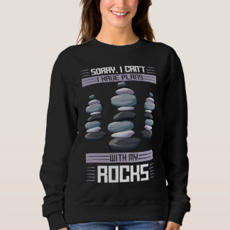 Sweatshirt Équilibrage de roches Jeu d'empilage de pierres Éq