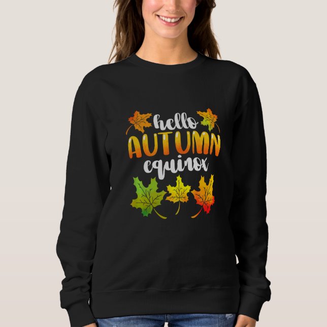 Sweatshirt Équinoxe d'automne Feuilles d'automne Soleil d'oct (Devant)
