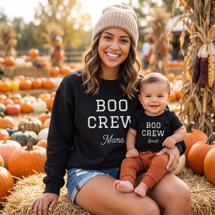 Sweatshirt Équipage Boo Maman Famille Halloween