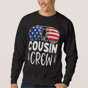Sweatshirt Équipage Cousin 4 juillet Famille Américaine