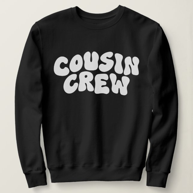 Sweatshirt Équipage Cousin | Retro Matching Cousin Famille Ré (Design devant)