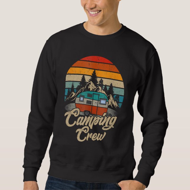 Sweatshirt Équipage de cousins camping-car de camping extérie (Devant)