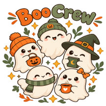 Équipage de fantômes mignons pour Halloween