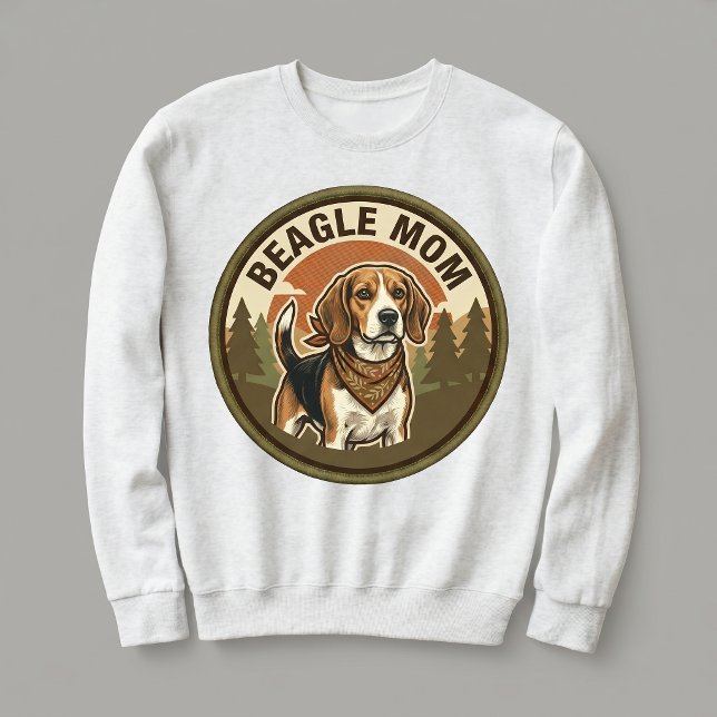 Sweatshirt Équipage de maman Beagle Crewneck Cadeau de maman  (Créateur téléchargé)