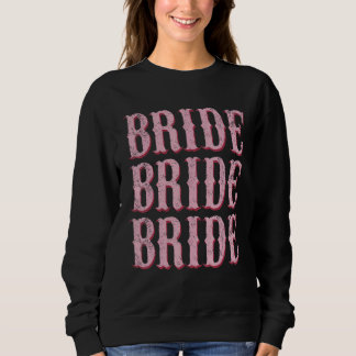 Sweatshirt Équipage de mariée je fais Crew Rétro Enterrement