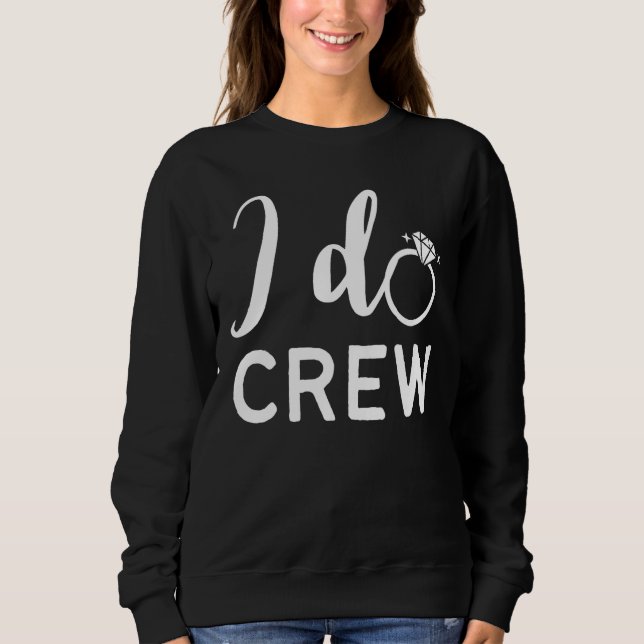 Sweatshirt Équipage de noces de mariage de la mariée enterrem (Devant)
