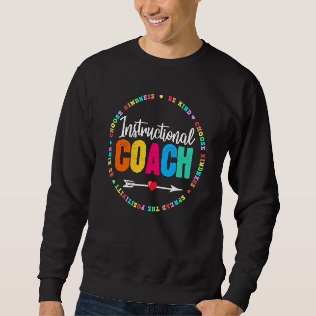 Sweatshirt Équipage D'Entraîneurs D'Enseignement De Retour À  (Devant)